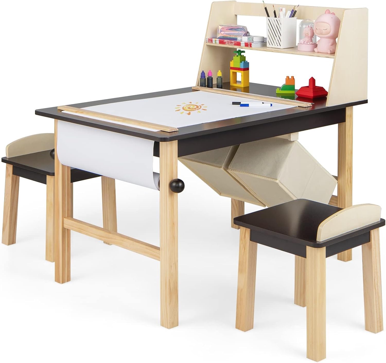 Art Craft Toddlers - Set Tavolo e Sedie per Bambini,