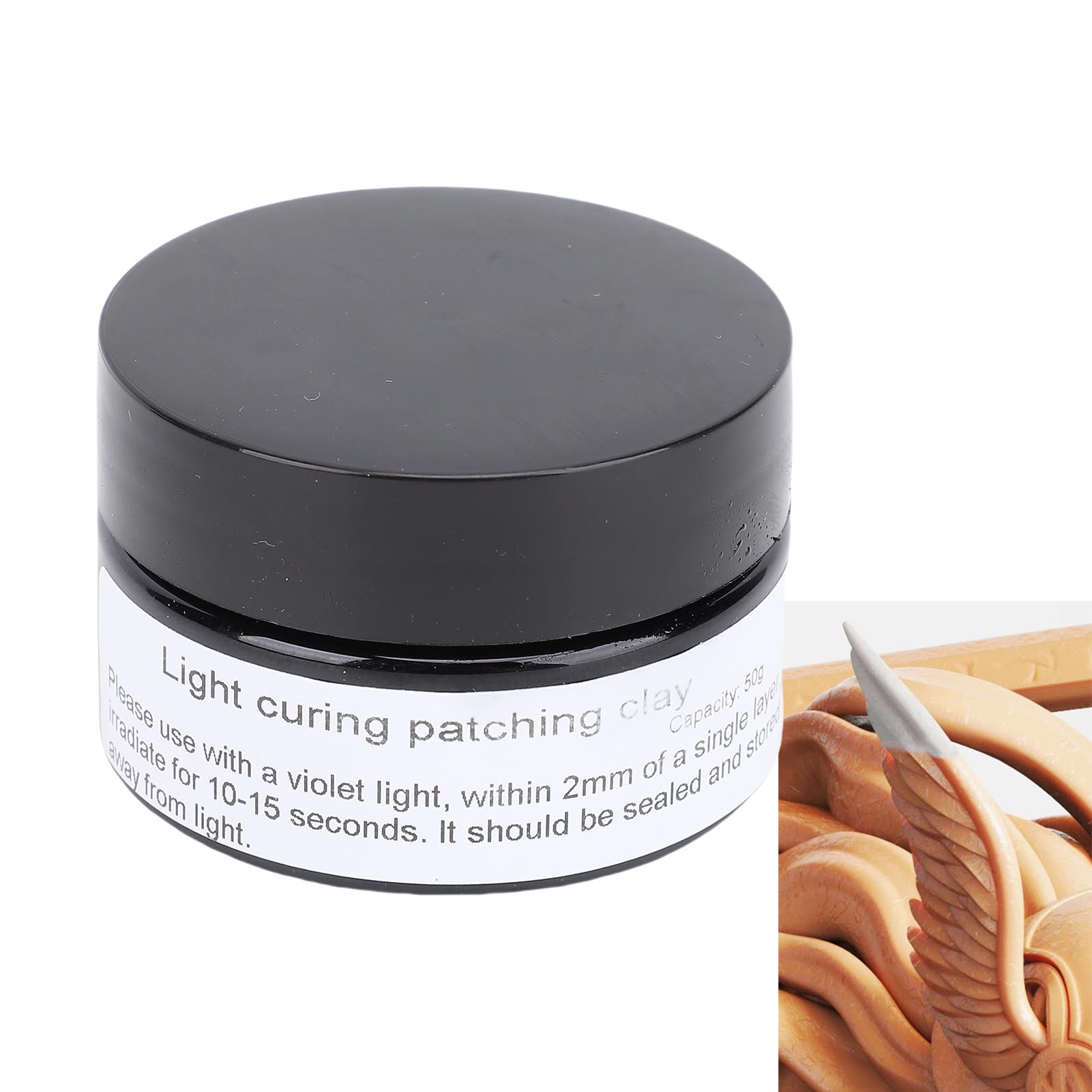 Light Art And Craft - Mastice per polimerizzazione ultravioletta 50g Mastice