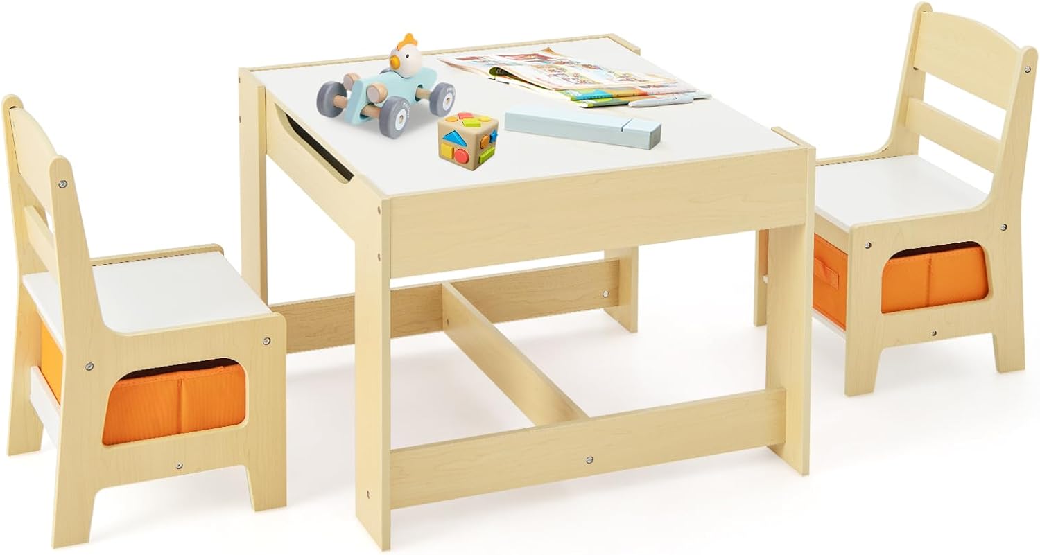 Art Craft Toddlers - Set Tavolo e Sedie per Bambini,