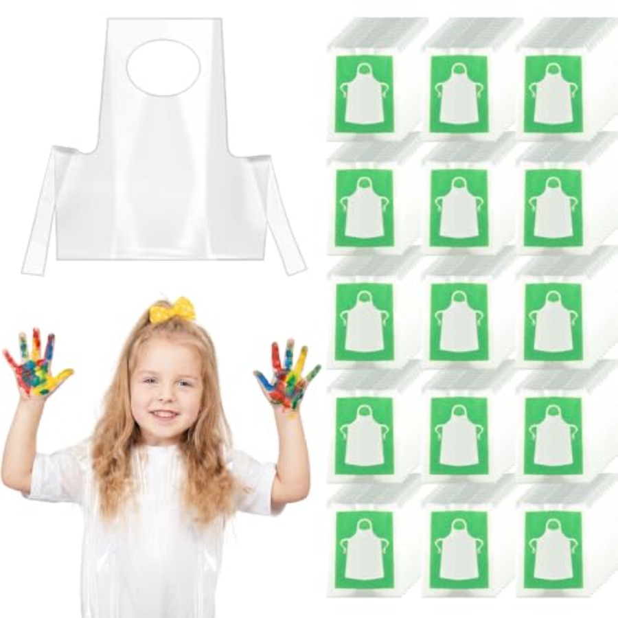 Art Craft Toddlers - Grembiuli monouso HKACSTHI in plastica per