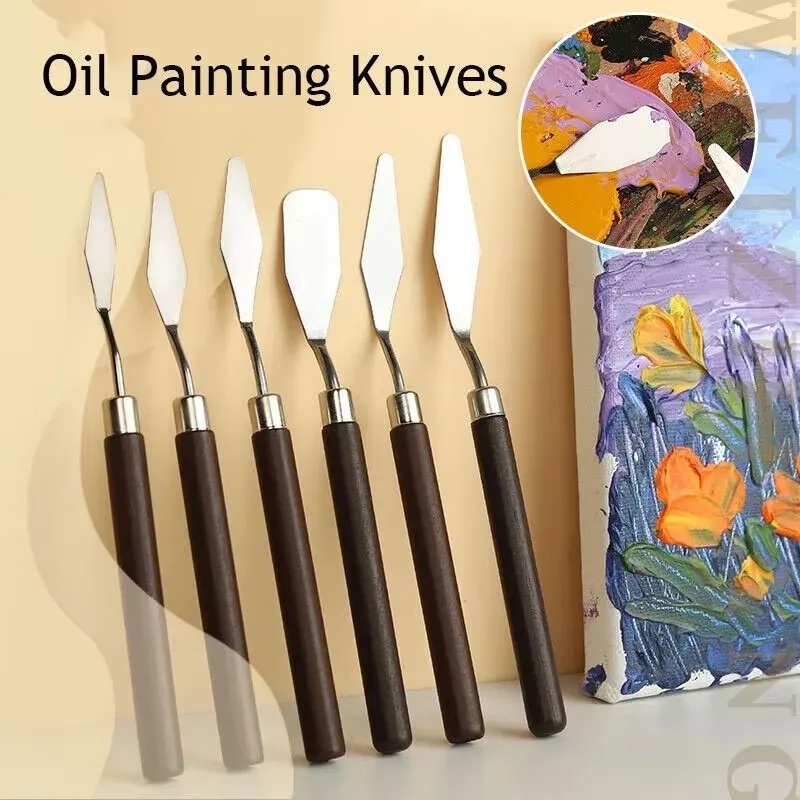 Painting Knife Palette - Set di 2 Spatole in Acciaio