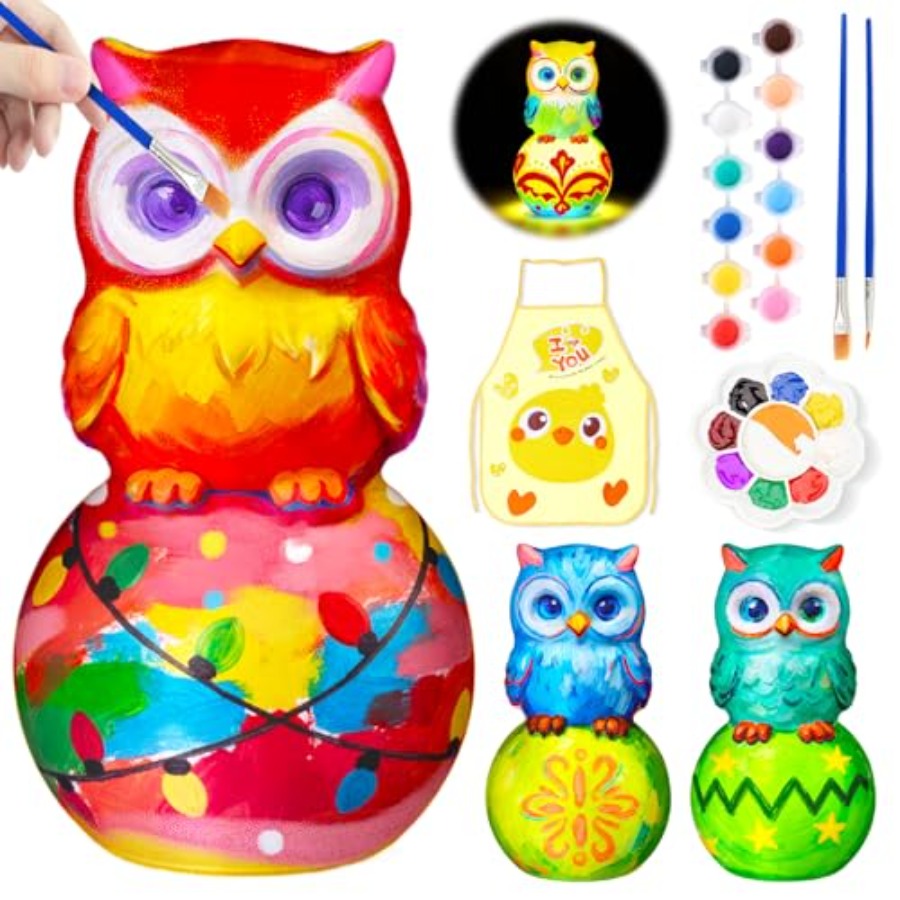 Light Art And Craft - Kit per Dipingere la Propria Lampada,