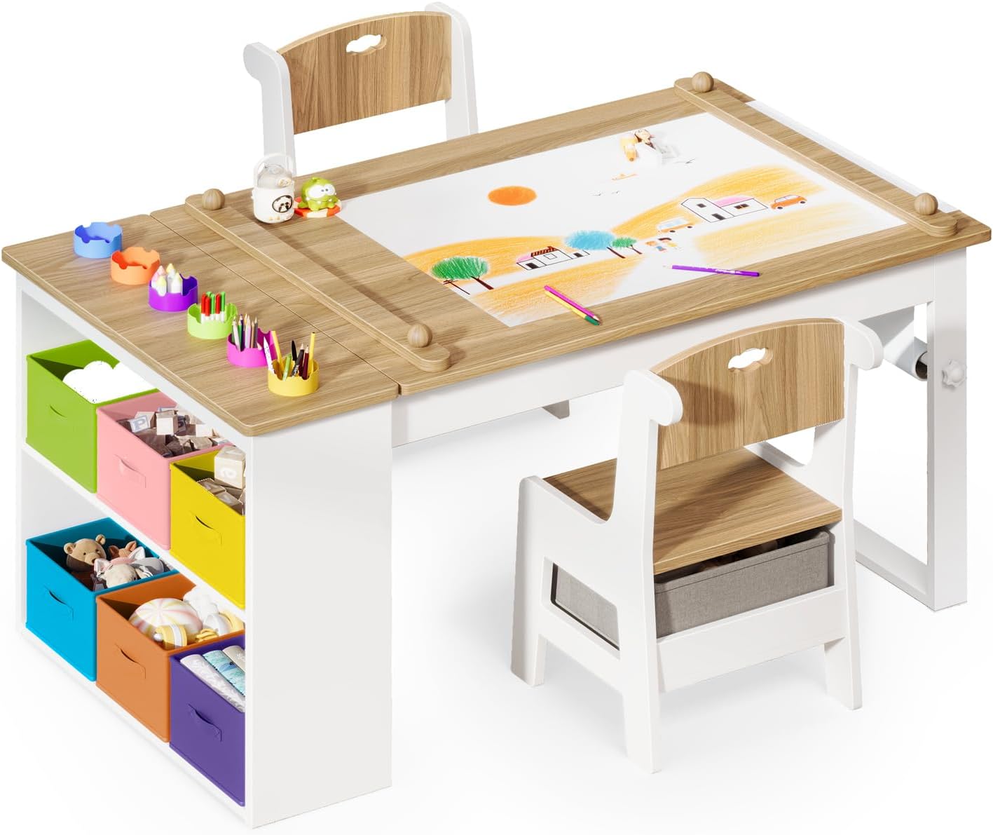 Art Craft Toddlers - Tavolo e Sedie per Bambini, Set