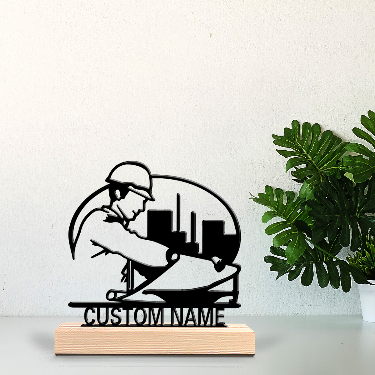 Art Craft Names - Statua in metallo personalizzata da 1