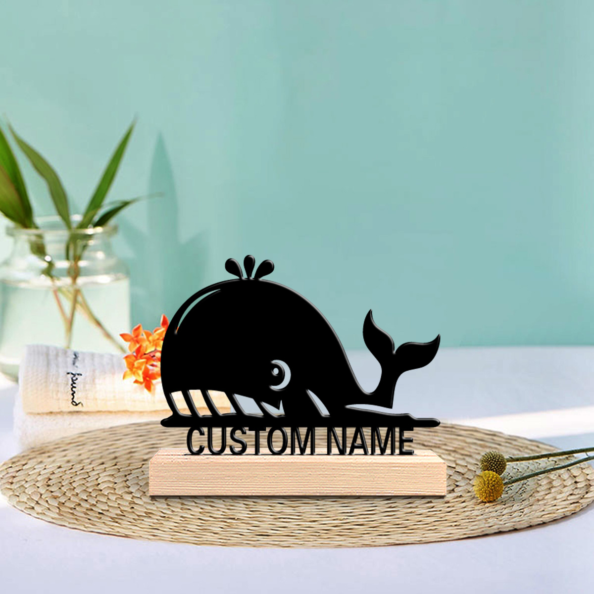Art Craft Names - 1 statuetta in metallo personalizzata con