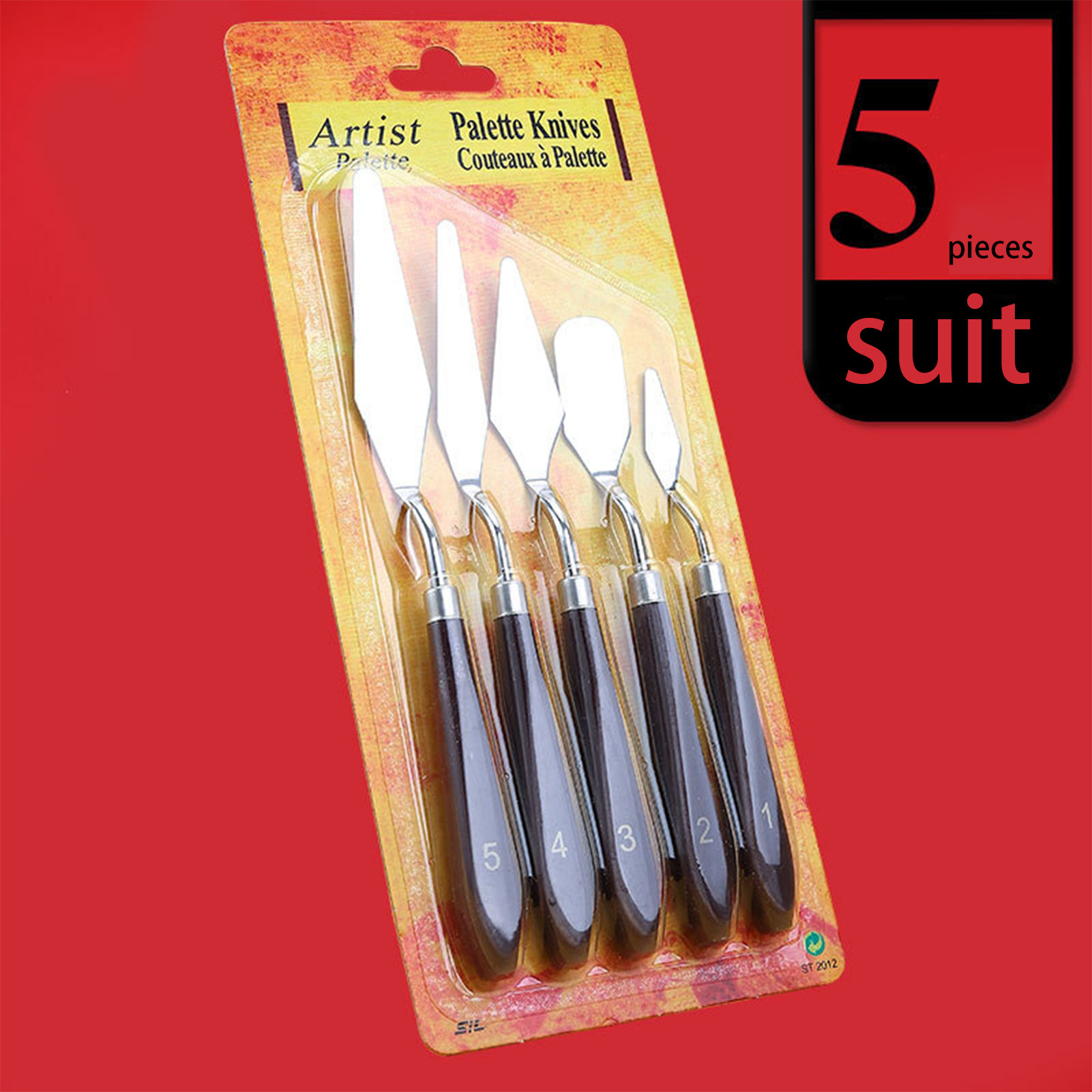 Painting Knife Palette - 5 pezzi raschietto per pittura a