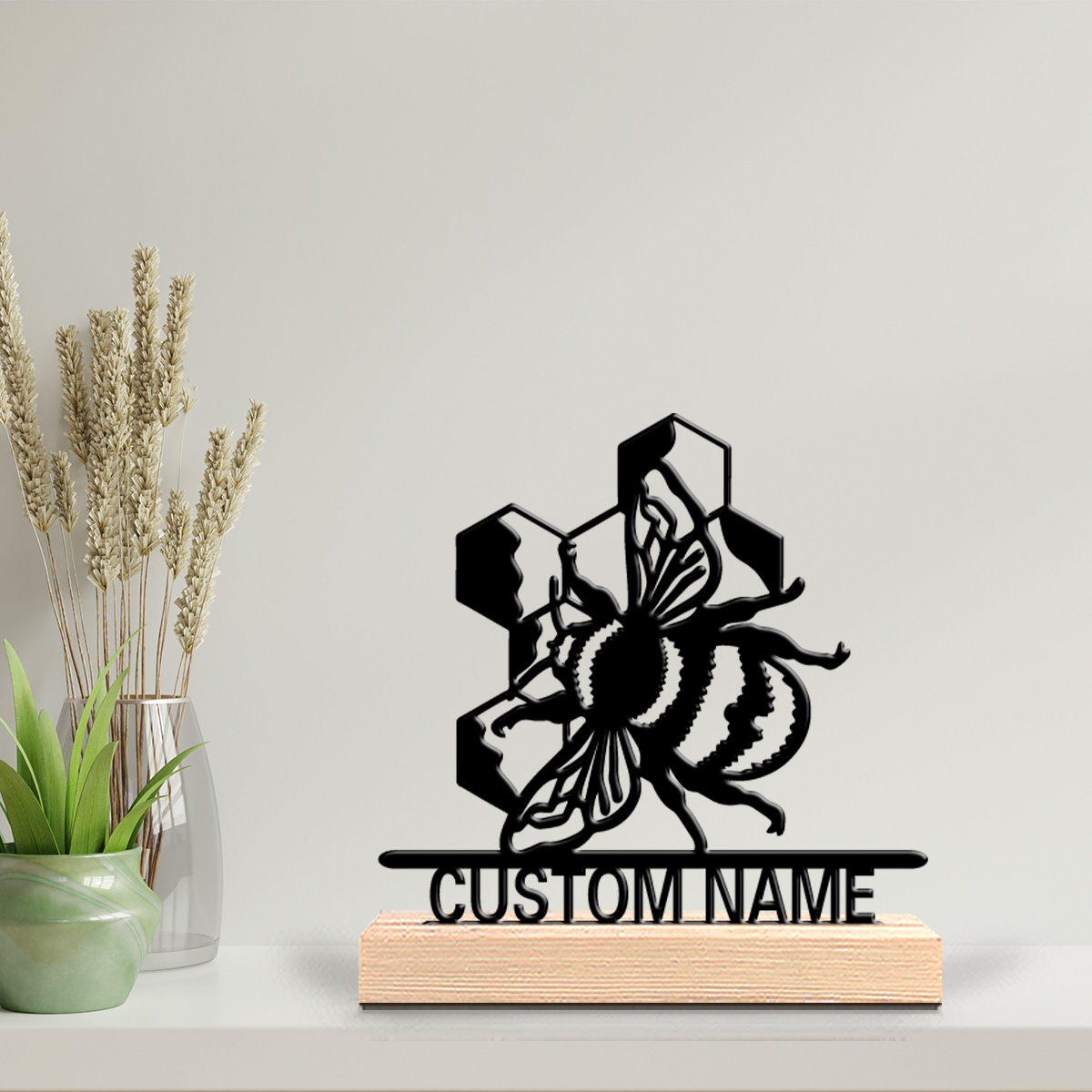 Art Craft Names - Statua in Metallo a Forma di