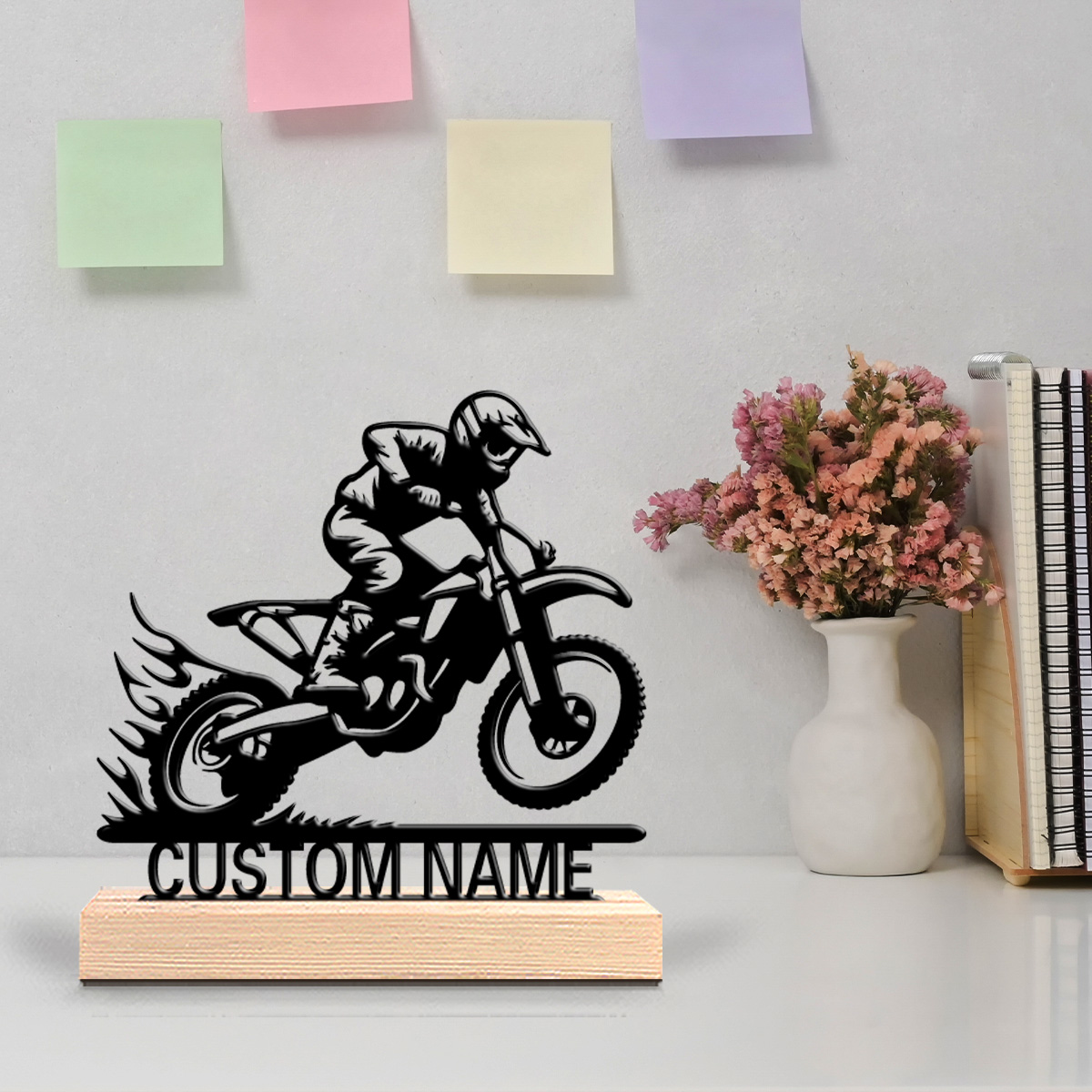 Art Craft Names - Statuetta in Latta Personalizzabile per Motociclisti,