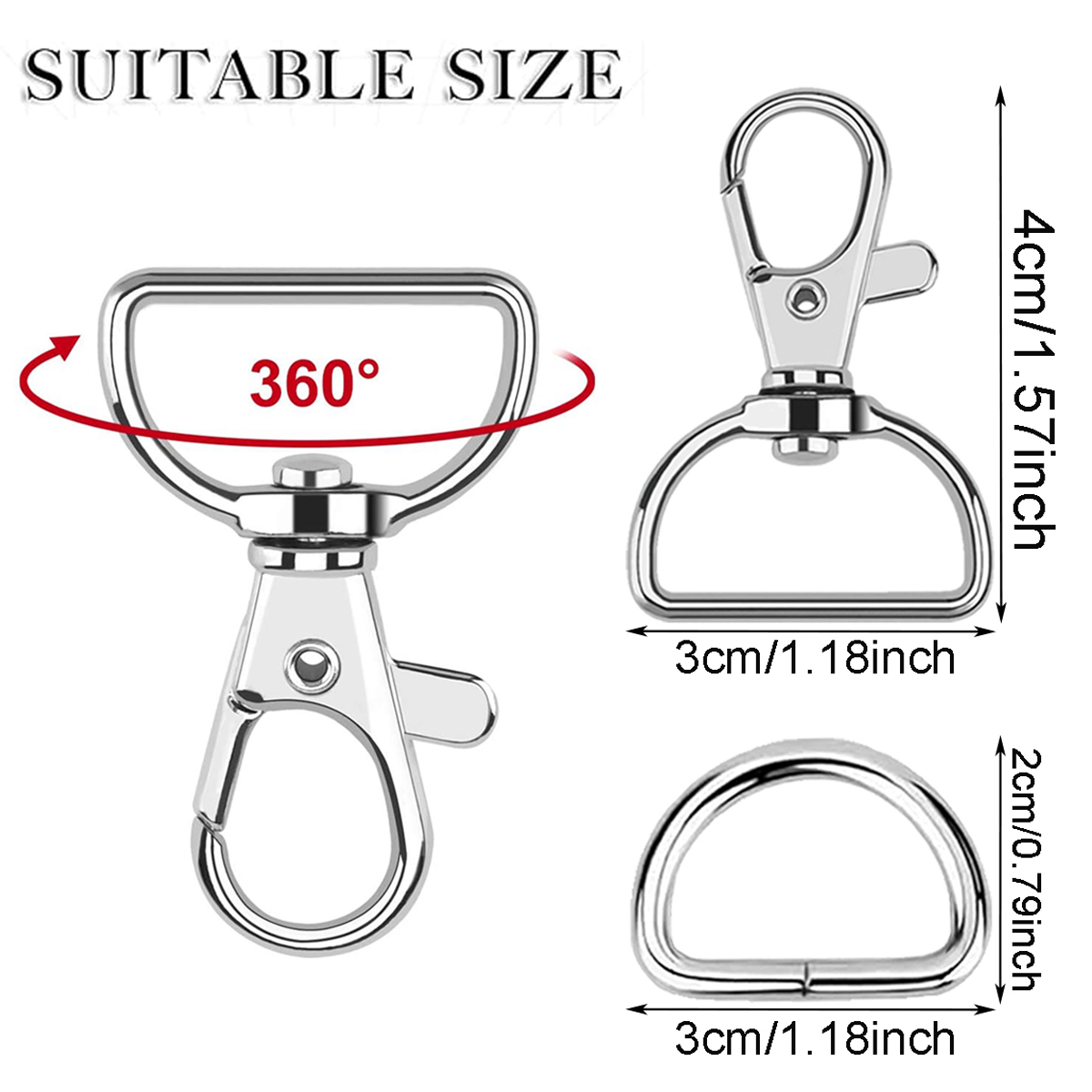 Set da 10/20 Ganci Girevoli a  - Art Craft Bag recensione e prezzo