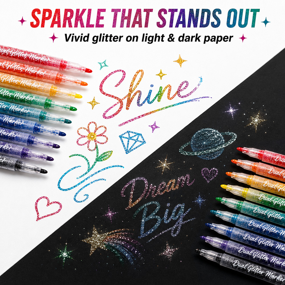 Set di 12 Pennarelli Glitterat - Light Art And Craft recensione e prezzo
