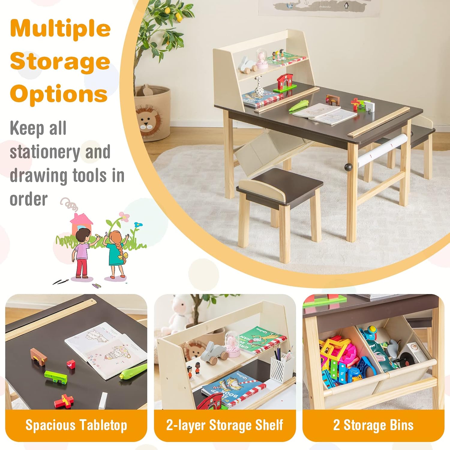 Set Tavolo e Sedie per Bambini - Art Craft Toddlers recensione e prezzo