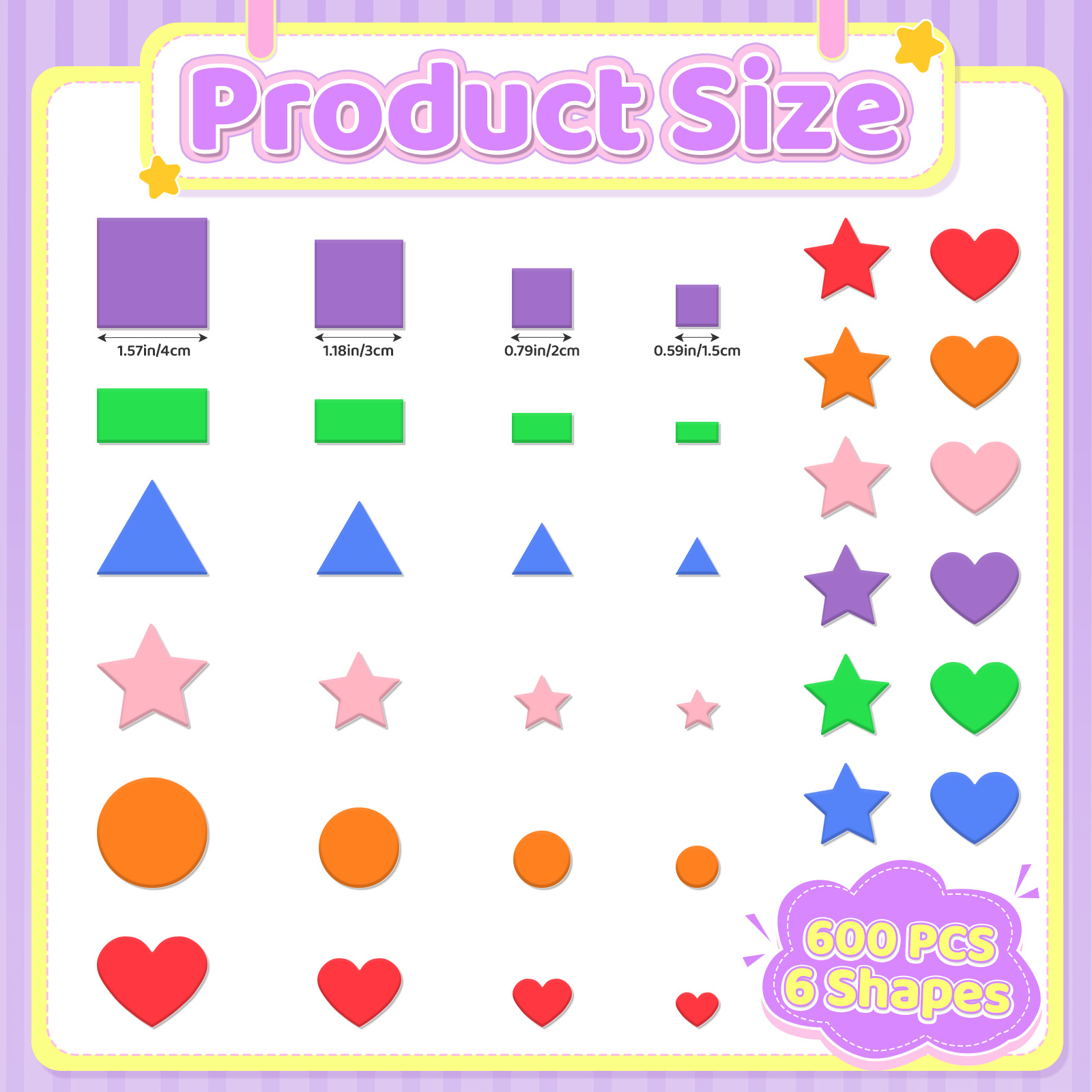 6/12/24 fogli di adesivi geome - Art Craft Toddlers recensione e prezzo