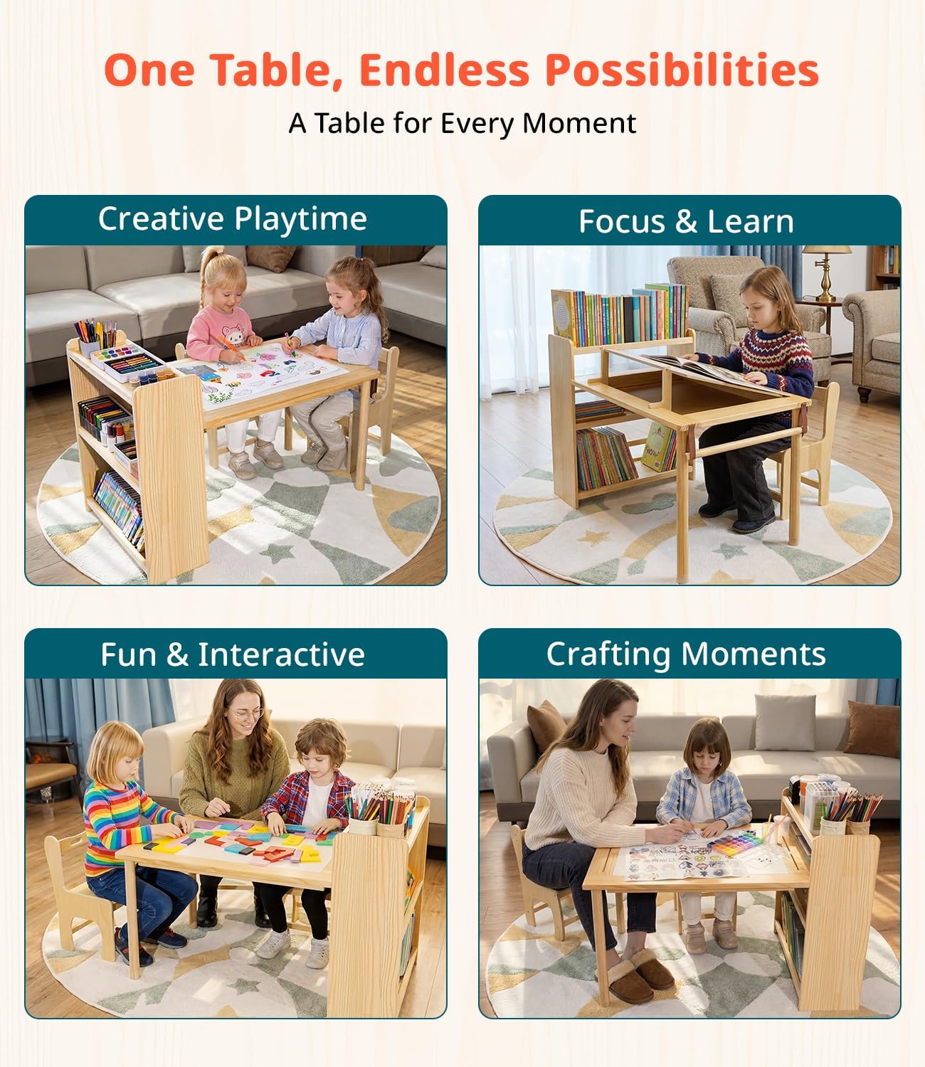 Tavolo da Disegno in Legno per - Art Craft Toddlers recensione e prezzo