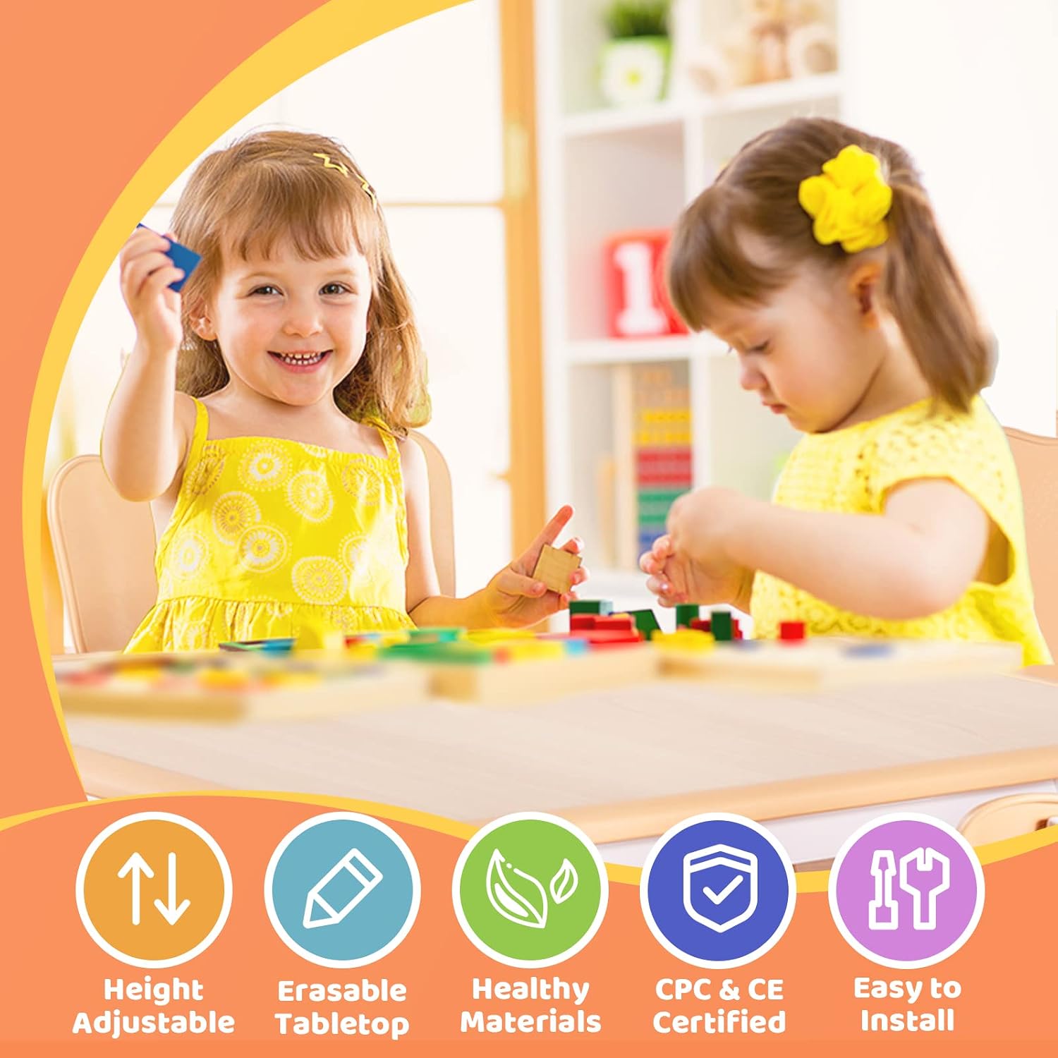 Set Tavolo e 2 Sedie per Bambi - Art Craft Toddlers recensione e prezzo