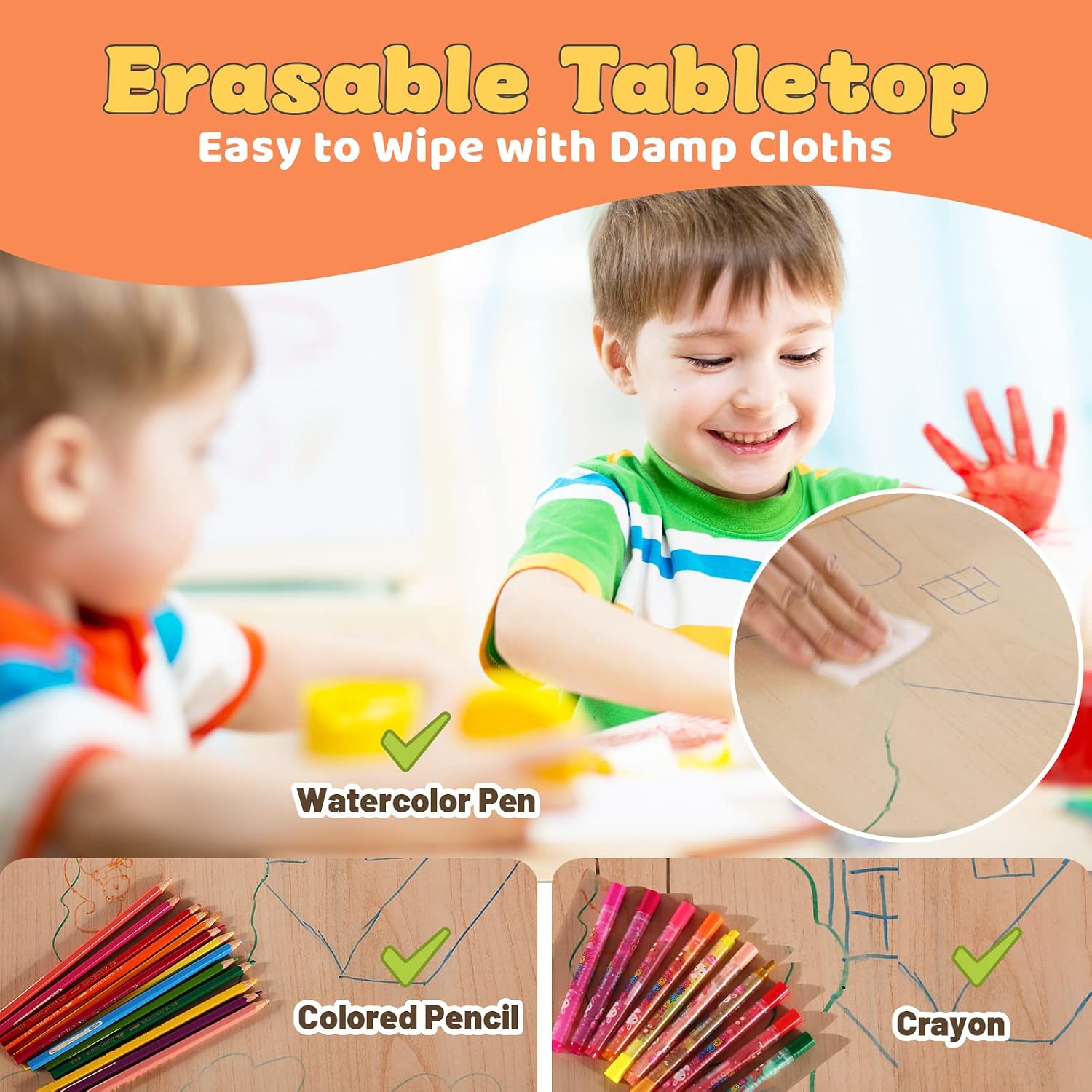 Set Tavolo e 2 Sedie per Bambi - Art Craft Toddlers recensione e prezzo