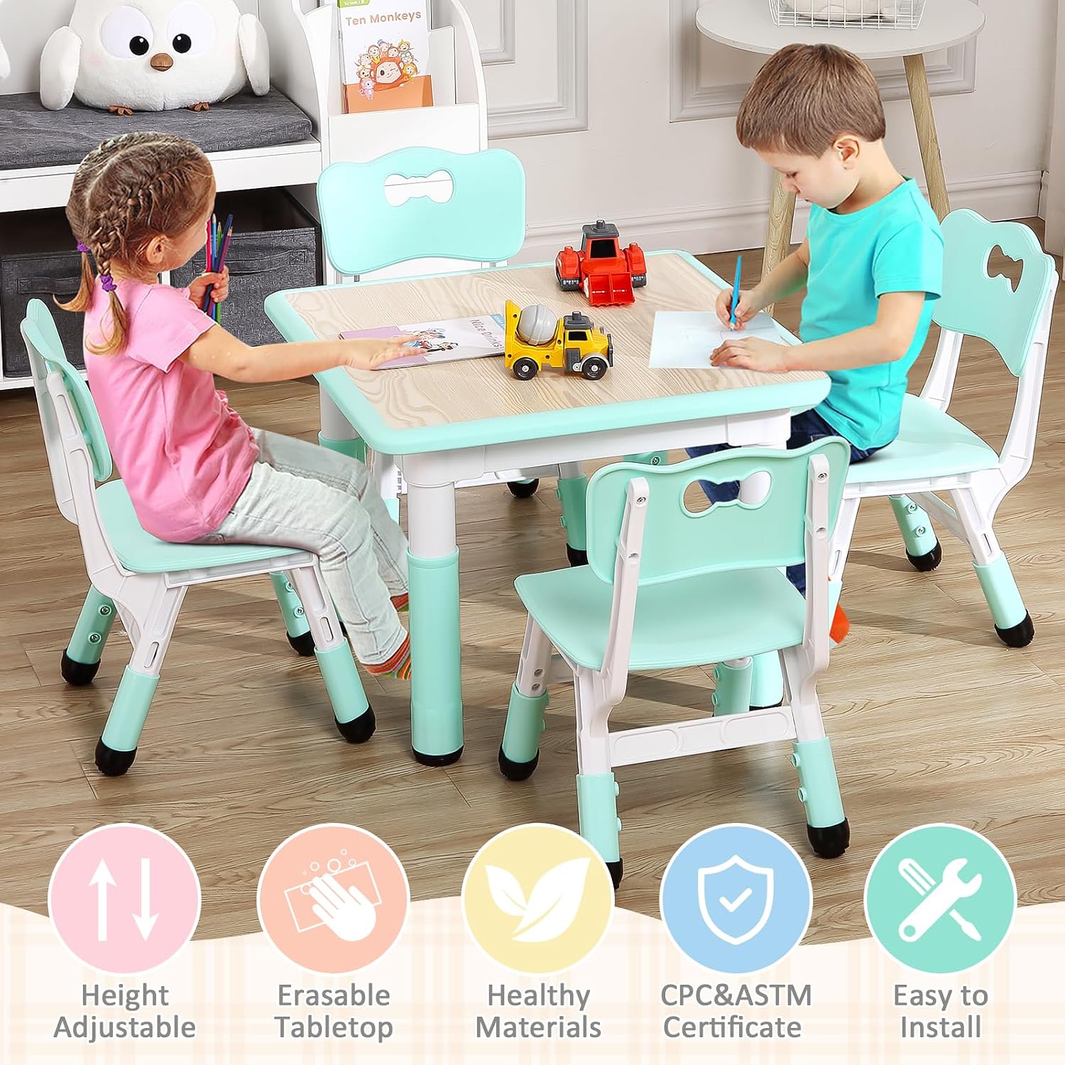 TackView Set Tavolo e 4 Sedie  - Art Craft Toddlers recensione e prezzo