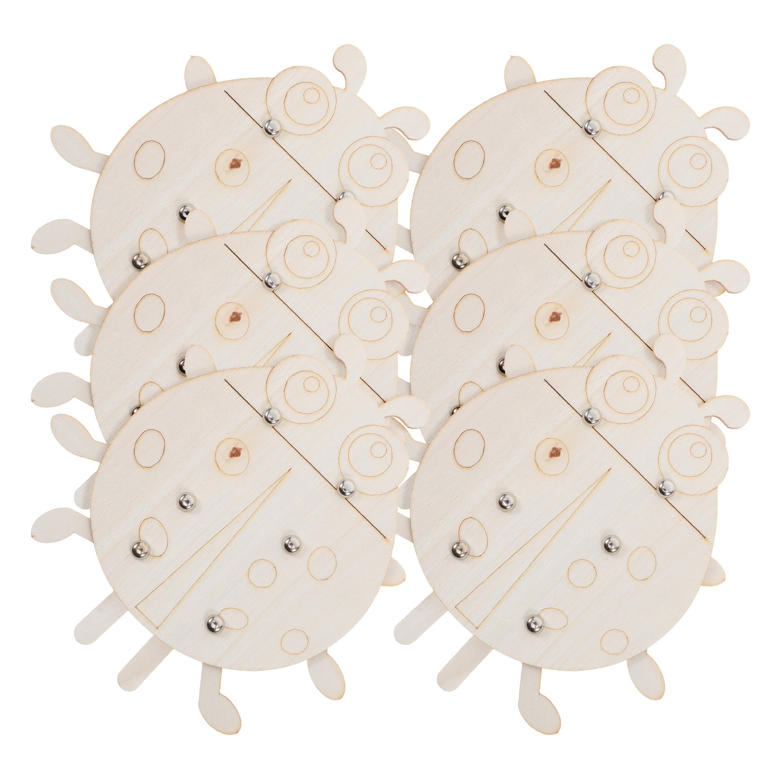 6 Pezzi Forme in Legno a Cocci - Art And Craft For Nursery recensione e prezzo