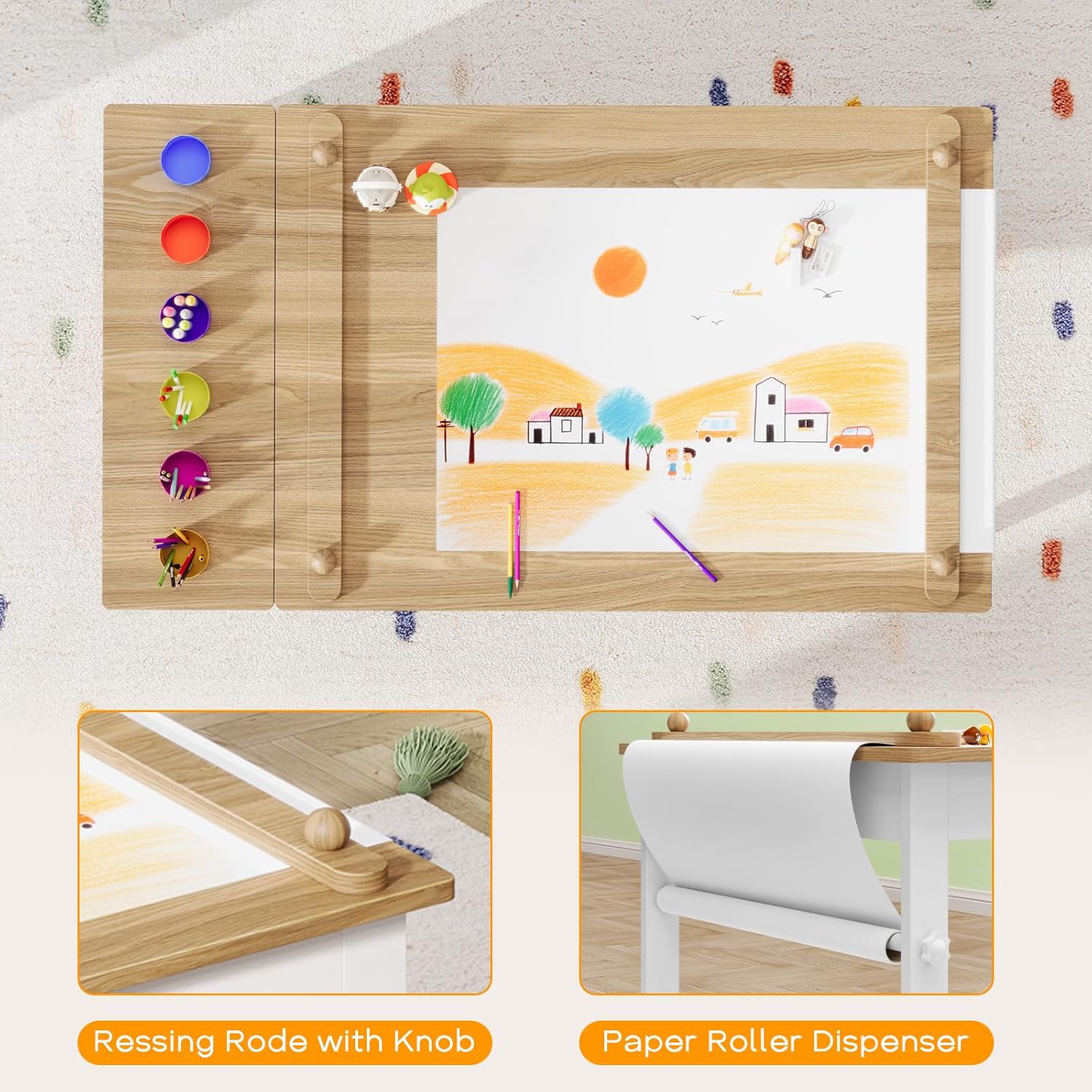 Tavolo e Sedie per Bambini, Se - Art Craft Toddlers recensione e prezzo