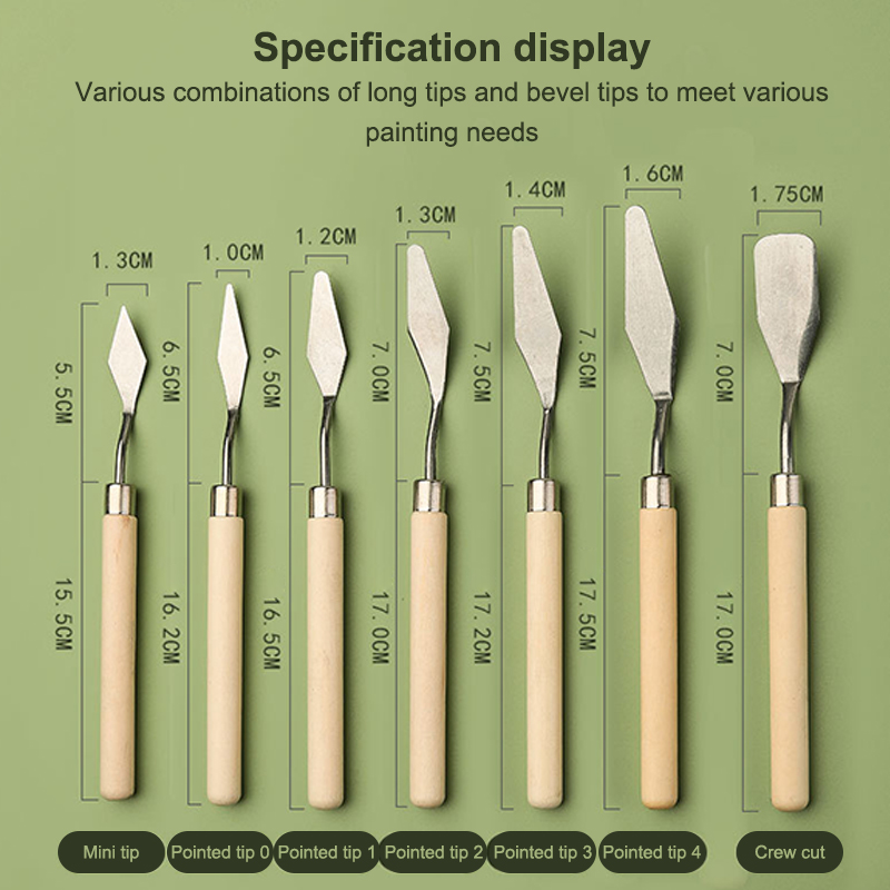★ ▲ Set di 7 Spatole in Acciai - Painting Knife Palette recensione e prezzo