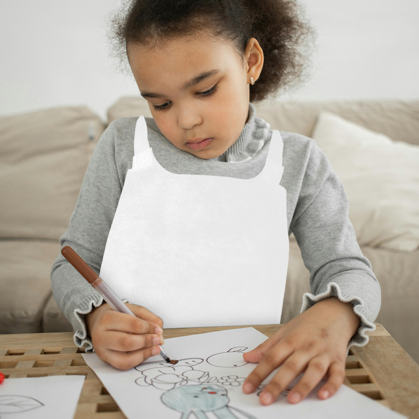 10 grembiuli bianchi per bambi - Art Craft Toddlers recensione e prezzo