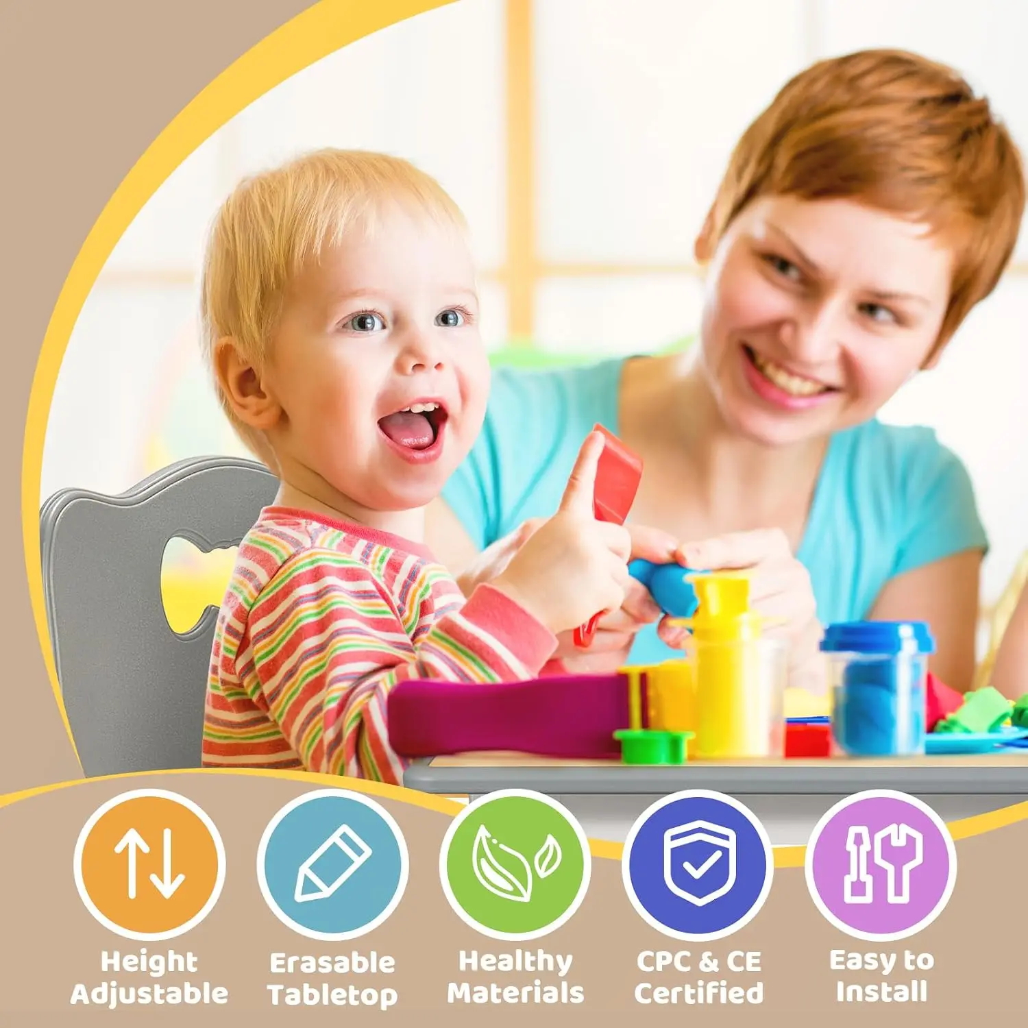 Set Tavolo e 4 Sedie per Bambi - Art Craft Toddlers recensione e prezzo